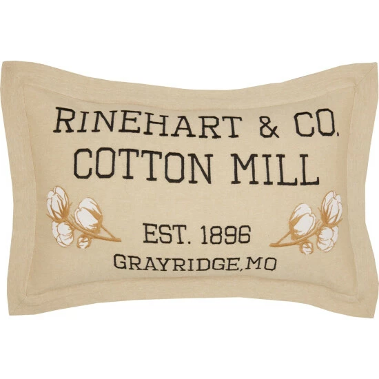 Discount π€© VHC Brands Ashmont Cotton Mill Co. Pillow 14x22 π - Image 3