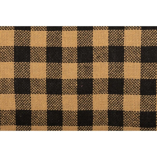 Promo β VHC Brands Burlap Black Check Placemat Fringed Set Of 6 12x18 π― - Image 5