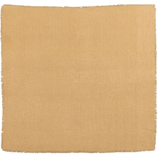Cheapest βοΈ VHC Brands Tan Farmhouse Tabletop Kitchen Burlap Table Topper Cotton Solid Color - Table Topper 40x40 Natural π - Image 3