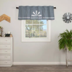 Best deal 🥰 VHC Brands Sawyer Mill Windmill Pleated Valance 🎁