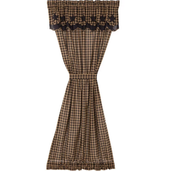 Top 10 𧨠VHC Brands Star Door Panel With Attached Scalloped Layered Valance 72x40 - Door Panel With Valance 72x40 π - Image 2