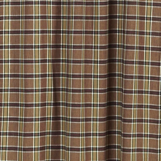 Buy π VHC Brands Tan Rustic Curtains VHC Wyatt Prairie Panel Pair Cotton Plaid - 63x36 π€© - Image 4