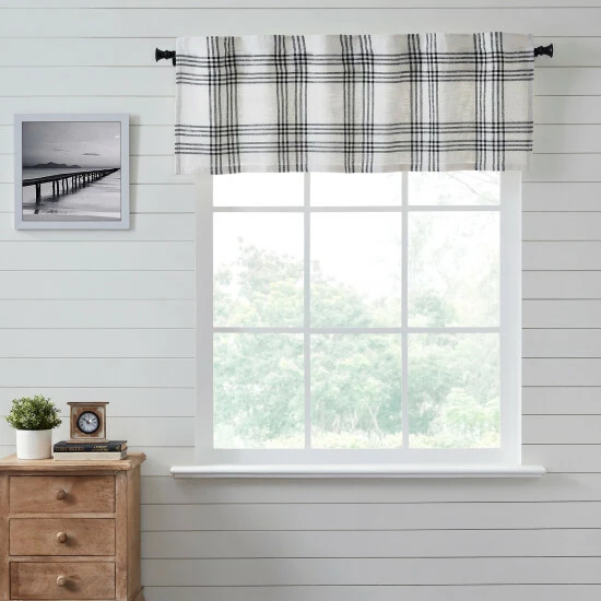 Best Pirce β VHC Brands Black Plaid Valance 19x60 - M π