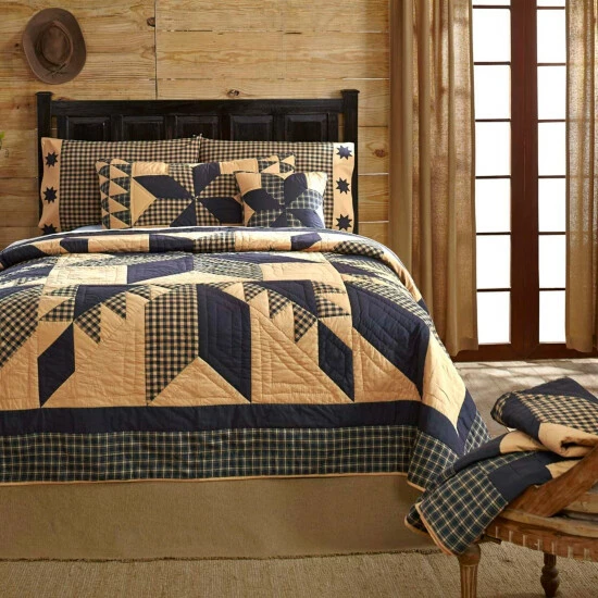 Outlet ⭐ VHC Brands Dakota Traditional Americana Patterned Star Quilt ✔️ - Image 5