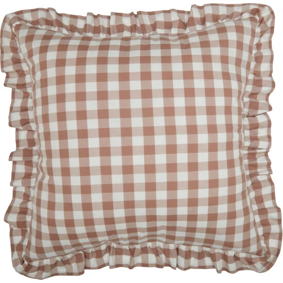 Discount π€© VHC Brands Annie Buffalo Portabella Check Fabric Euro Sham 26x26 β