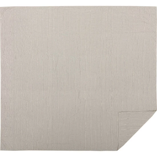 Best deal π VHC Brands Hatteras Seersucker Blue Ticking Stripe Quilted Coverlet π - Image 2