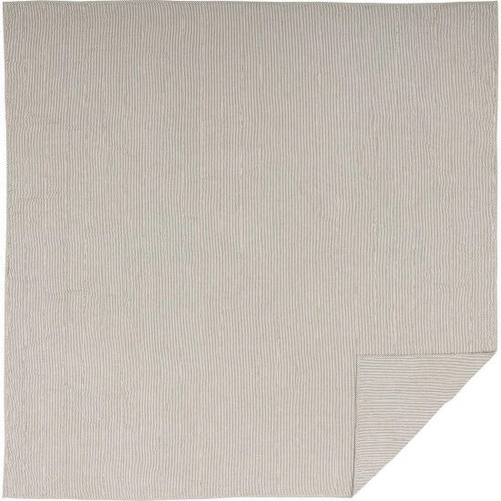 Best deal π VHC Brands Hatteras Seersucker Blue Ticking Stripe Quilted Coverlet π - Image 3