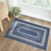 Deals ❤️ VHC Brands Great Falls Blue Jute Rug Rect W/ Pad 24x36 - 3'6" 🧨