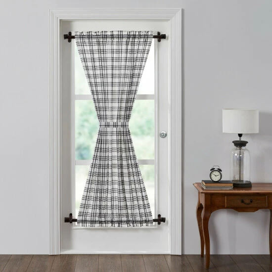 Cheap π VHC Brands Sawyer Mill Black Plaid Door Panel 72x40 β