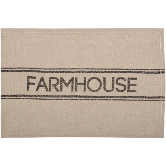 Discount π VHC Brands Sawyer Mill Charcoal Farmhouse Placemat Set Of 6 12x18 - Placemat 12x18 π― - Image 3