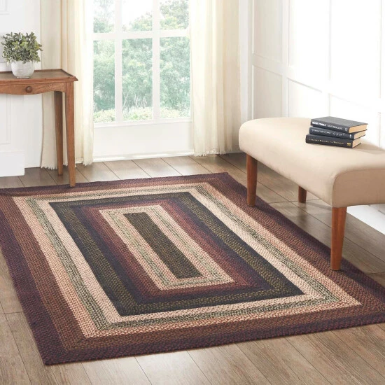 Flash Sale π VHC Brands Beckham Jute Rug Rect W/ Pad 60x96 - 5' X 8' Rectangle π