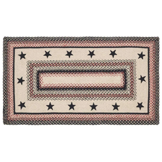 Wholesale π VHC Brands Colonial Star Jute Rug Rect W/ Pad 27x48 - 27" X 48" Rectangle π
