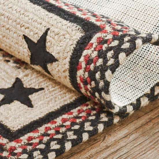 Wholesale π VHC Brands Colonial Star Jute Rug Rect W/ Pad 27x48 - 27" X 48" Rectangle π - Image 3