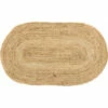 Promo 👏 VHC Brands Natural Jute Rug Oval W/ Pad 27x48 - 27" X 48" Oval 🔔