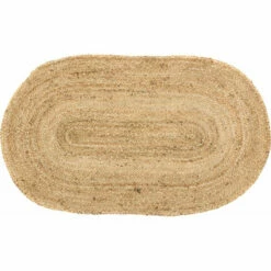 Promo π VHC Brands Natural Jute Rug Oval W/ Pad 27x48 - 27" X 48" Oval π
