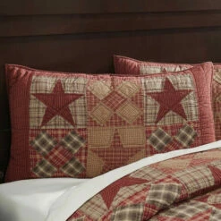 Cheap 👍 VHC Brands Tan Rustic Bedding VHC Dawson Star Sham Cotton Star 🔥