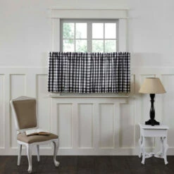 New β€οΈ VHC Brands Annie Buffalo Check Tier Set Of 2 Antique White / Country Black β