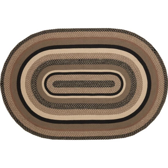 Cheap π VHC Brands Sawyer Mill Charcoal Jute Rug Oval W/ Pad 48x72 βοΈ