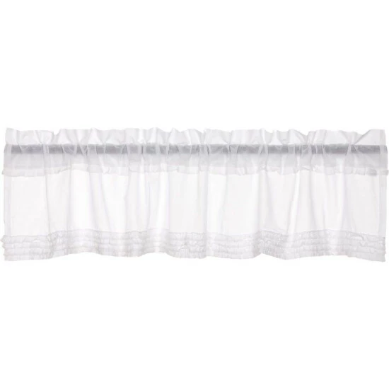 Top 10 π VHC Brands White Ruffled Sheer Valance π - Image 2