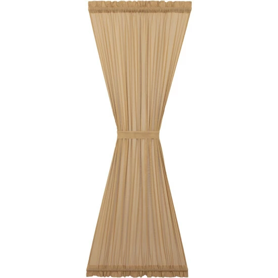 Budget β VHC Brands Tobacco Cloth Fringed Door Panel - Door Panel 72x40 - Door Panel 72x40 Khaki π - Image 3