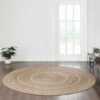 Wholesale 🔥 VHC Brands Natural & Creme Jute Rug W/ Pad 8ft Round - 3'6" 👏
