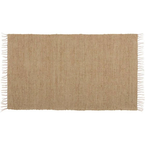 New 𧨠VHC Brands Burlap Natural Chindi-Rag Rug - 3' X 5' β - Image 4