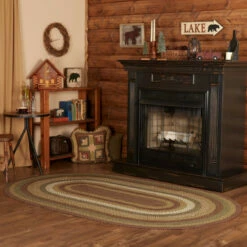 Cheap 🧨 VHC Brands Tea Cabin Jute Rug Oval W/ Pad 60x96 - 5' X 8' Oval 😀