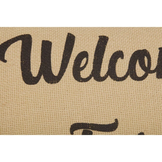 Outlet β¨ VHC Brands Ashmont Burlap Vintage Welcome To Our Farmhouse Pillow 14x22 π - Image 7