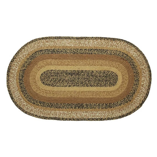 Brand new π― VHC Brands Kettle Grove Jute Rug Oval W/ Pad 24x36 - 2' X 3' Oval π― - Image 2