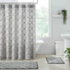 Best Sale 🌟 VHC Brands Frayed Lattice Creme & Black Shower Curtain 72x72 🧨