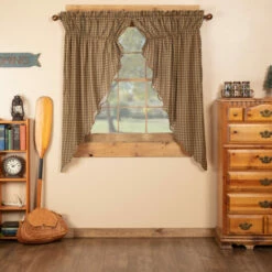 Best deal 💯 VHC Brands Cedar Ridge Prairie Short Panel Scalloped Set Of 2 63x36x18 - Prairie Panel 63x36 🎁