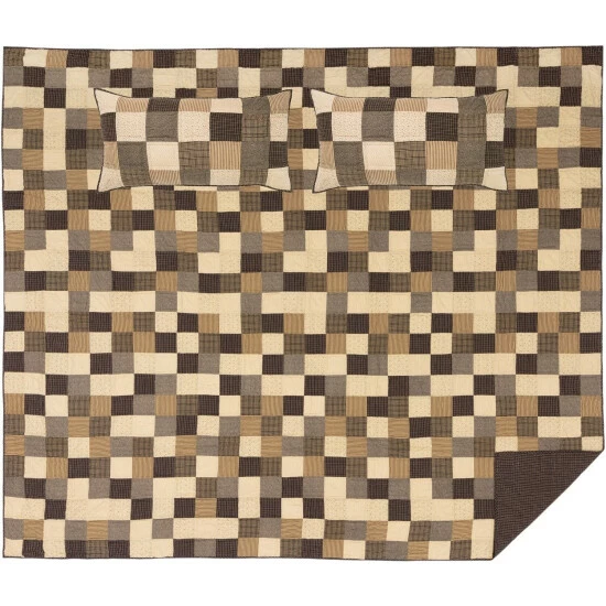 Cheap π― VHC Brands Black Primitive Bedding Prim Grove Quilt Set Cotton Patchwork (Quilt, Sham) β¨ - Image 2