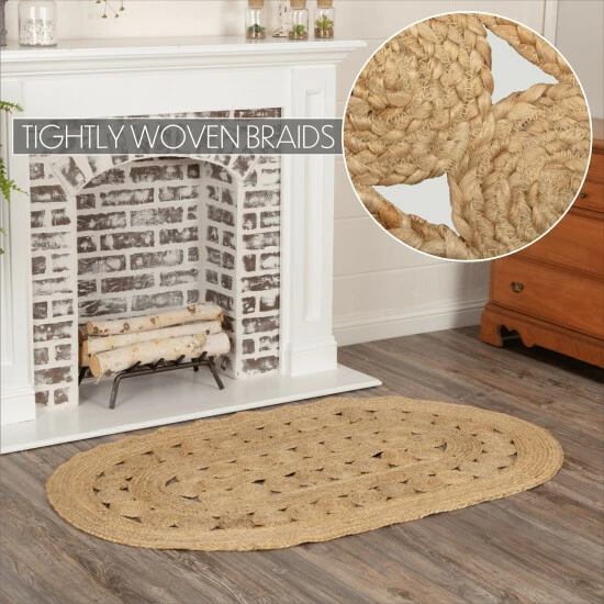 Buy π€© Celeste Jute Rug Oval 36x60 By VHC Brands - 3' X 5' π