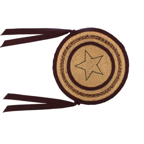 Top 10 π VHC Brands Potomac Jute Applique Star Chair Pad Set Of 6 π - Image 3