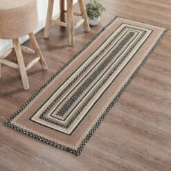 Top 10 🔥 VHC Brands Sawyer Mill Charcoal Creme Jute Rug/Runner Rect W/ Pad 24x78 - 3'6" ⌛