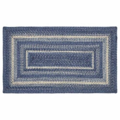 Wholesale π VHC Brands Great Falls Blue Jute Rug Rect W/ Pad 27x48 - 27" X 48" Rectangle π