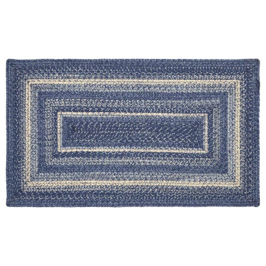 Wholesale π VHC Brands Great Falls Blue Jute Rug Rect W/ Pad 27x48 - 27" X 48" Rectangle π