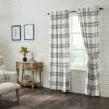 Coupon 🧨 VHC Brands Black Plaid Panel Set Of 2 84x40 🤩