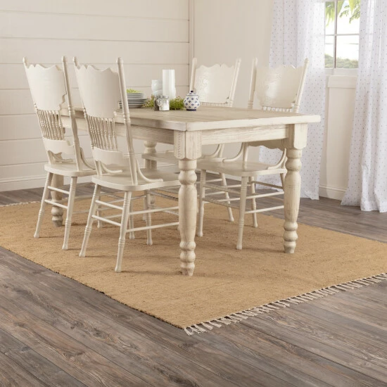 Coupon ⭐ VHC Brands Burlap Natural Chindi-Rag Rug - 5' X 8' ❤️ - Image 3