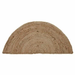 Best Pirce ⌛ VHC Brands Natural Jute Rug Half Circle W/ Pad 16.5x33 - 16.5" X 33" Half CIrcle ✔️