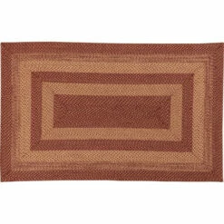 Budget β VHC Brands Burgundy Tan Jute Rug Rect W/ Pad 27x48 - 27" X 48" Rectangle π