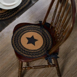 Coupon π₯ VHC Brands Farmhouse Jute Chair Pad Applique Star 15 Inch Diameter π