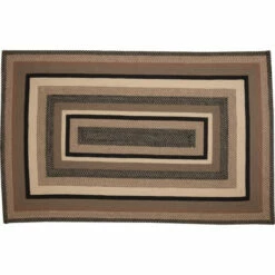 New 🎉 VHC Brands Sawyer Mill Charcoal Jute Rug Rect W/ Pad 60x96 🛒