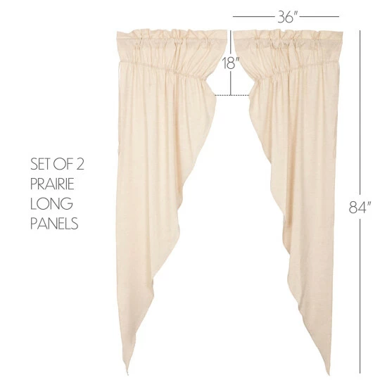 New π VHC Brands Simple Life Flax Prairie Panel Set - Prairie Panel 84x36 - Prairie Panel 84x36 Light Creme π₯ - Image 6