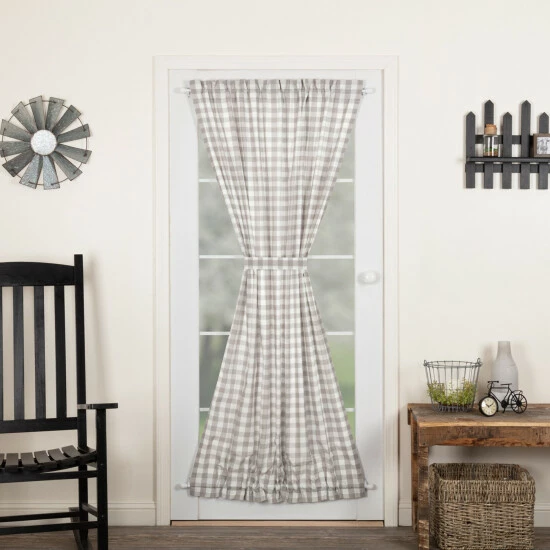 Coupon 𧨠VHC Brands Annie Buffalo Check Door Panel - Door Panel 72x40 - Door Panel 72x40 Country Black/soft White π₯° - Image 2