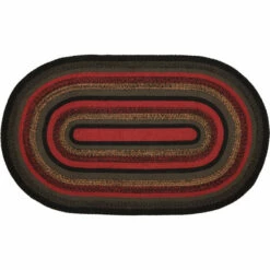 Hot Sale 😍 VHC Brands Cumberland Jute Rug Oval W/ Pad 36x60 - 3' X 5' Oval 😀