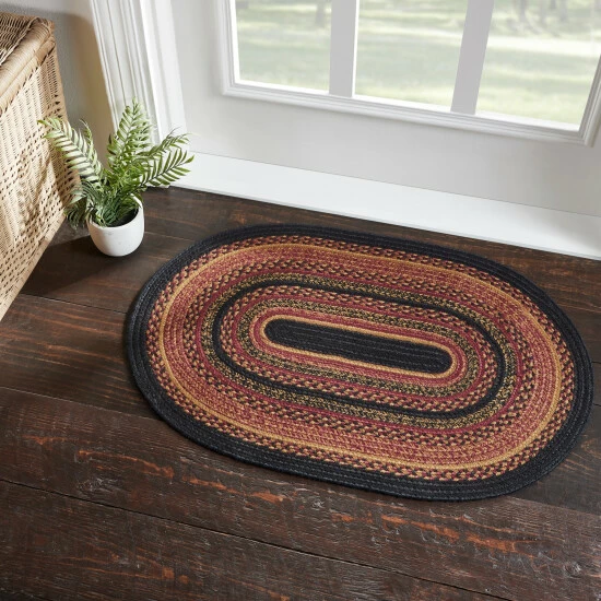 Buy π― VHC Brands Heritage Farms Jute Rug Oval W/ Pad 24x36 - 3'6" β