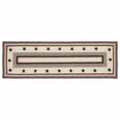 Outlet ✨ VHC Brands Colonial Star Jute Rug/Runner Rect W/ Pad 22x72 - 2' X 6' Runner 🎁