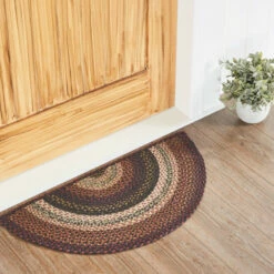 Cheapest 😀 VHC Brands Beckham Jute Rug Half Circle W/ Pad 16.5x33 - 16.5" X 33" 🔔