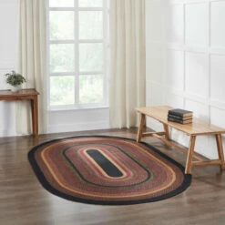 Brand new π VHC Brands Heritage Farms Jute Rug Oval W/ Pad 60x96 - 3'6" βοΈ